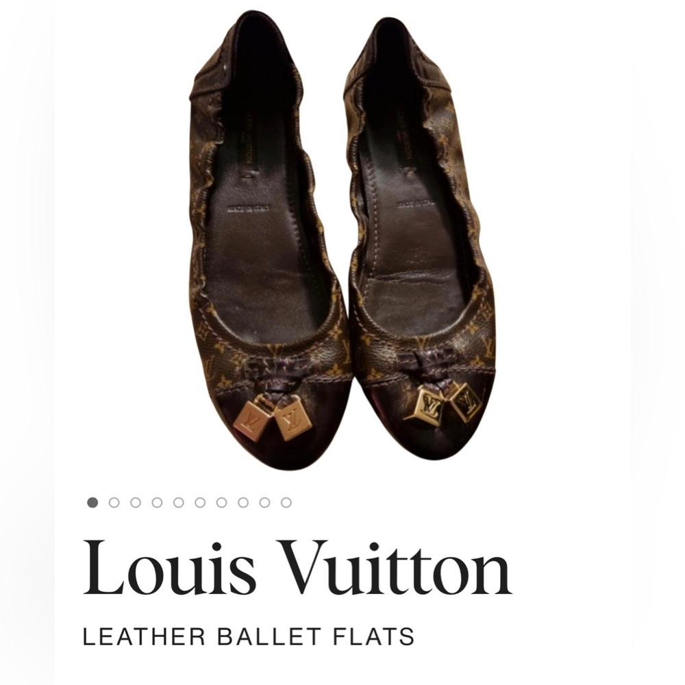 Women’s size 6.5 Louis Vuitton, Monogram,Ballerina Shoes. Very Chic!!! 🔥